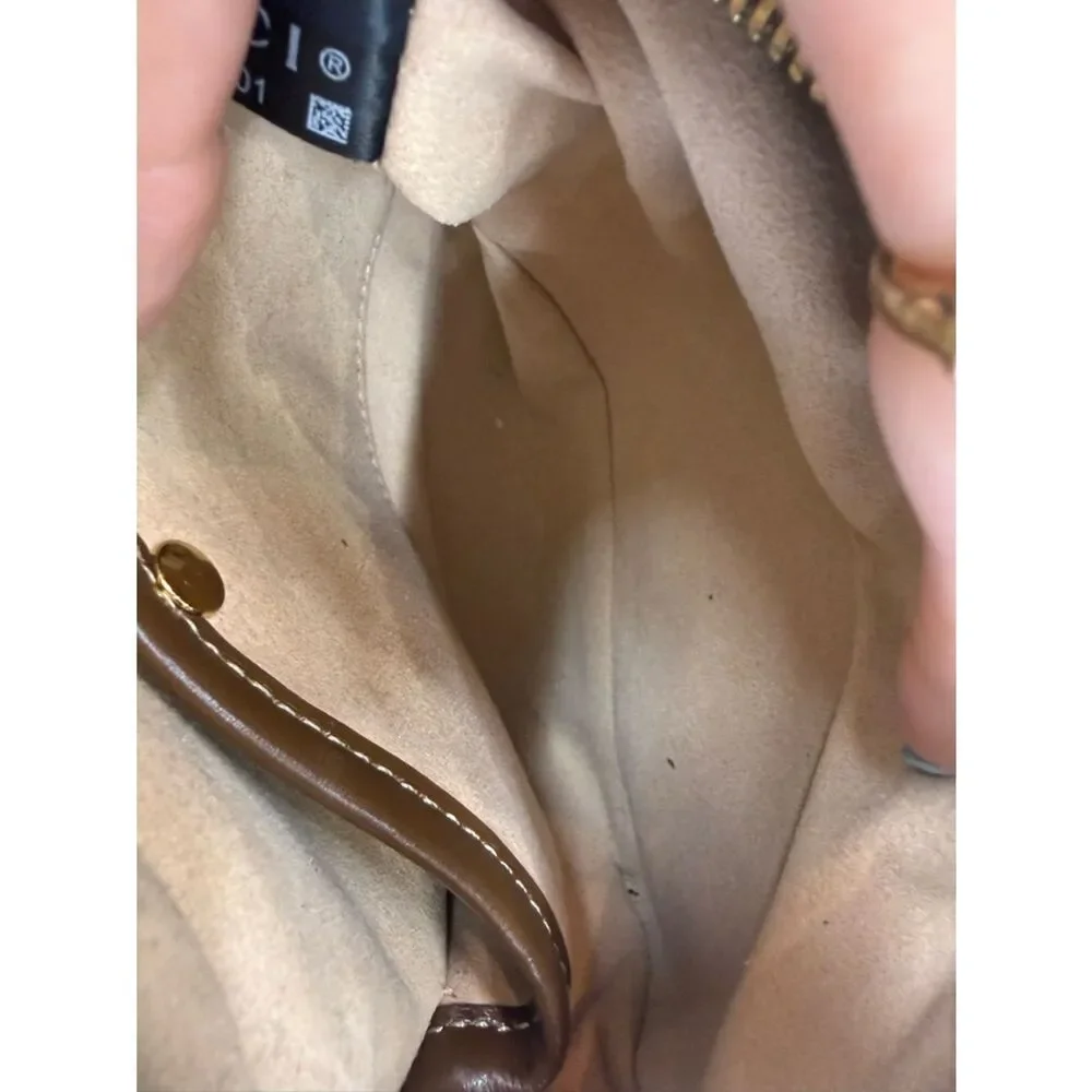 Gucci Beige GG Canvas and Brown Leather Men’s Toiletry Bag